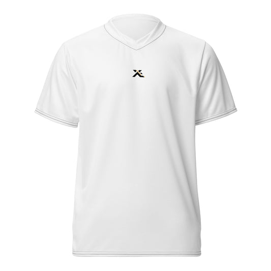 White Velocity monogram performance shirt