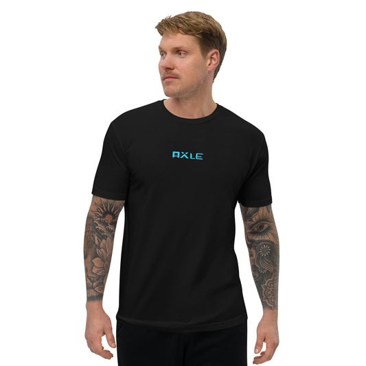 AXLE Fitted Short Sleeve T-shirt -Blue-