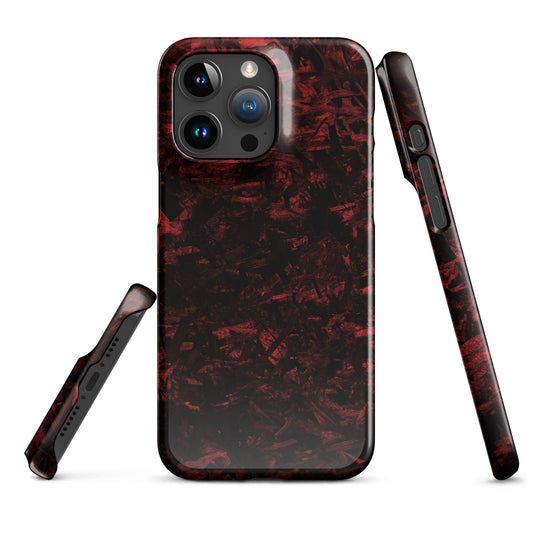 AXLE Racing Red Forged Carbon Snap case for iPhone®