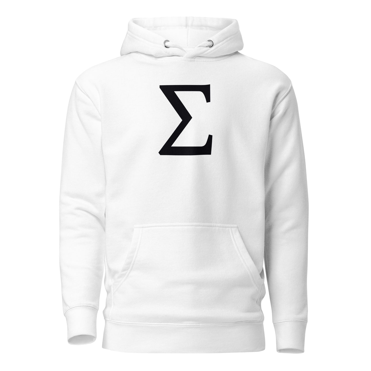 Sigma Symbol Premium white hoodie